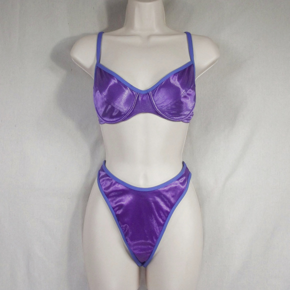 BECCA Other - Retro 80s High Waisted High Cut Metallic Bikini